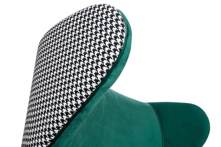 Fotel HAMPTON Velvet Szary/Zielony