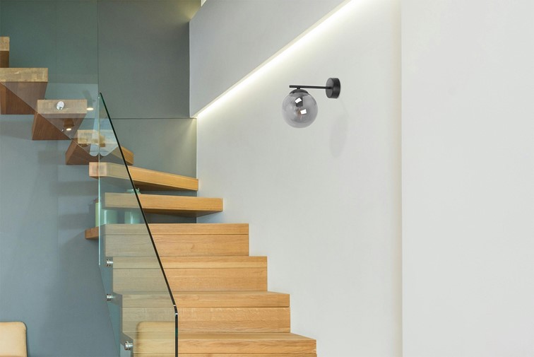 Kinkiet GAMMA K-5307 Czarny/Grafitowy