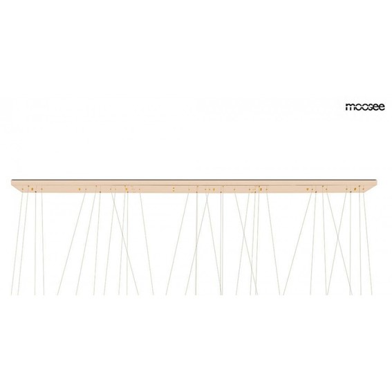 Lampa Wisząca LIBERTY LINE 8 Złoty/Transparentny