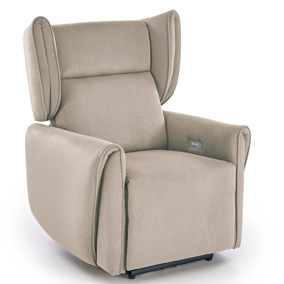 Fotel Wypoczynkowy GALETO z Funkcją Rozkładania Beżowy