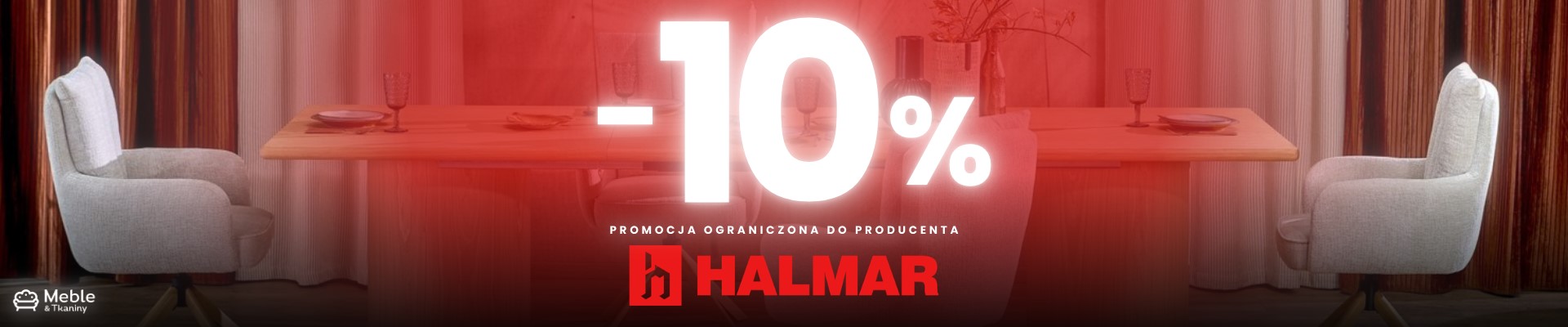 Grafika banera: Halmar -10% (kod rabatowy)