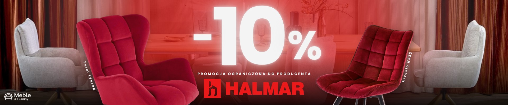 Grafika banera: Halmar -10% (kod rabatowy)