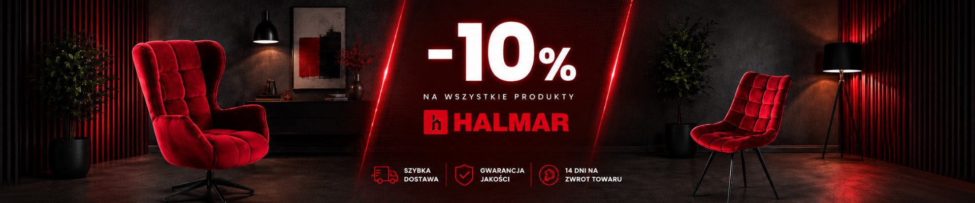 Grafika banera: Halmar -10% (kod rabatowy)