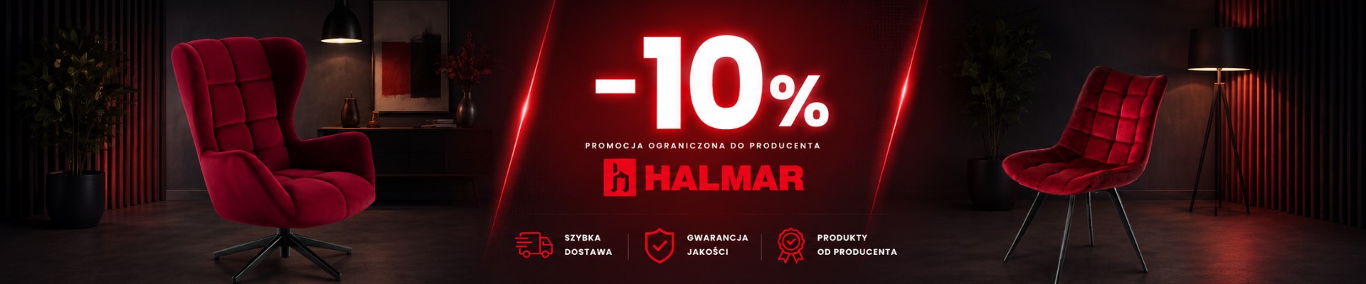 Grafika banera: Halmar -10% (kod rabatowy)