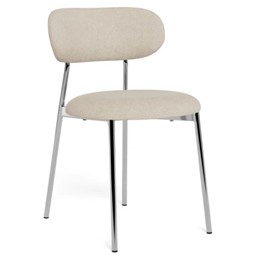 Krzesło LYRIC Beżowy/Chrom