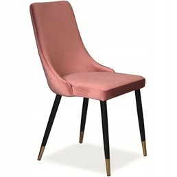 Krzesło PIANO Velvet Czarny/Złoty/Różowy