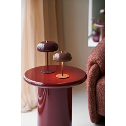 Lampka Nocna MARGATE Bordowy