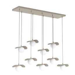 Lampa Wisząca FLORA 9 Beżowy/Opal