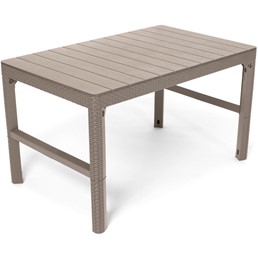 Stół Ogrodowy Lyon 71x116x40(65) Cappuccino