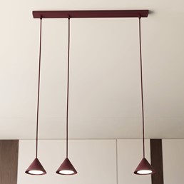 Lampa Wisząca ELIT 3 Burgundowy