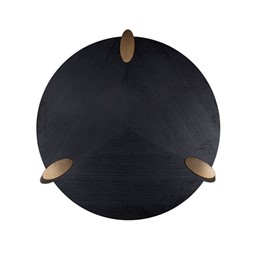 Stolik Kawowy BRODY Fi117cm Brąz/Złoty