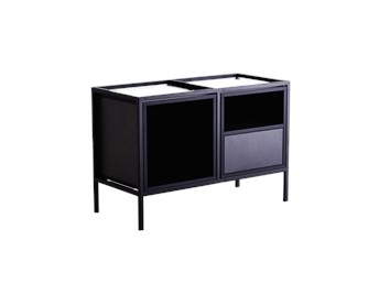 Regał Skap Black 2R1 Mix 40x88x60 Czarny