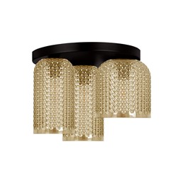 Lampa Sufitowa CAPRI K-5625 Bursztynowy/Czarny