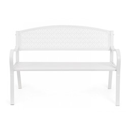 Ławka Ogrodowa LIZETTE Biały