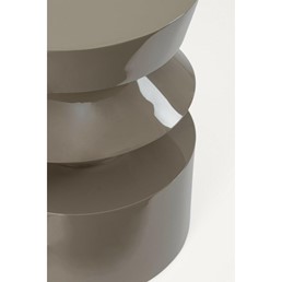 Stolik Kawowy OTILIA CONTOUR Fi39,5cm Brązowy