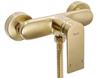 Bateria Prysznicowa VERSO Złoty Szczotkowany