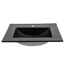 Umywalka E-8003-80 LAVA BLACK 80 Czarny