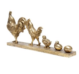 Dekoracja CHICKEN EVOLUTION Złota
