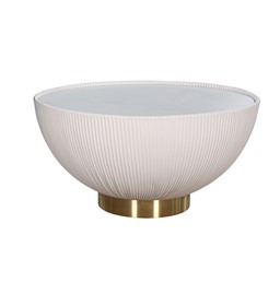 Stolik MODIG M68 fi70 Biały/Złoty