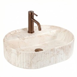 Umywalka Nablatowa MARCELA 50 SATURN Beżowy