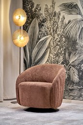 Fotel Wypoczynkowy BASILIO Brązowy