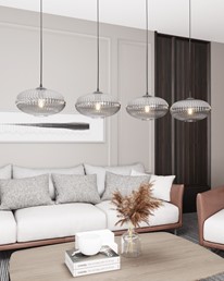 Lampa Wisząca COCO 4 Czarny/Granatowy