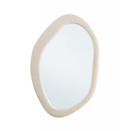 Lustro Ścienne BOUCLE 59x90 cm Biały