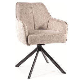 Krzesło NOTTI Brego Czarny/Jasny Beż 31