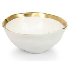 Miska BELL 15 cm Biały/Złota