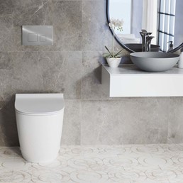 Stelaż Podtynkowy WC z Przyciskiem F Chrom