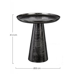 Stolik Kawowy KULVIR fi35 Czarny