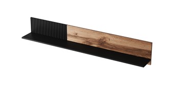 Półka Wisząca Random P-1 20x150x25 Dąb Wotan/Czarny