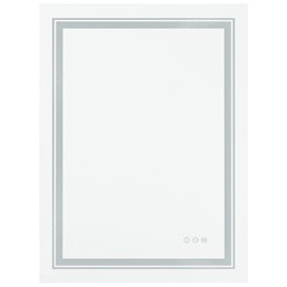 Lustro Ścienne Łazienkowe VERO Srebrny