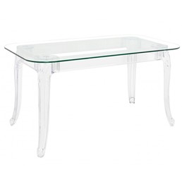 Stół KING 160x100 Transparentny