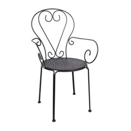 Krzesło Ogrodowe ETIENNE Czarny