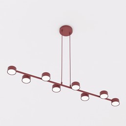 Lampa Wisząca MEGARA 8 Burgundowy