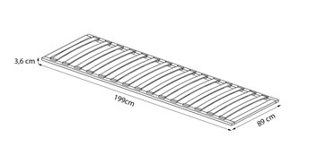 Stelaż Do Łóżka LP1-FX 90x200 Naturalny