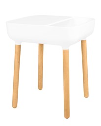 Stolik Bower 38x47 Biały