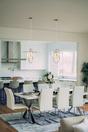 Lampa Wisząca SVEN K-5395 Złoty/Bursztynowy