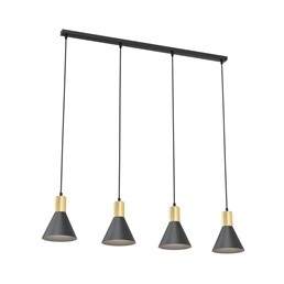 Lampa Wisząca ROSA 4 Czarny