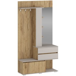 Zestaw Mebli do Przedpokoju BAFRA Dąb Złoty/Kaszmir