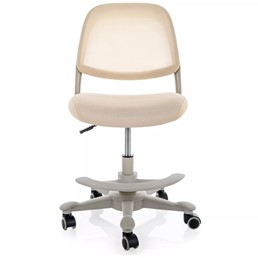 Fotel Obrotowy Q-027 Beżowy/Szary