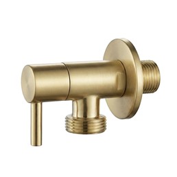 Zawór Kątowy 01 1/2" x 3/4" Złoty Szczotkowany