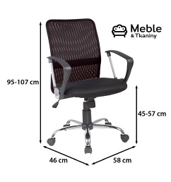 Fotel Obrotowy Q-078 Czarny