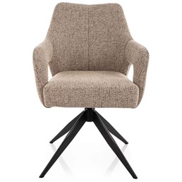 Krzesło OLSEN Noelle Ciemny Beż/Czarny Mat