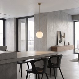 Lampa Wisząca COSMO 1 Beżowy/Opal