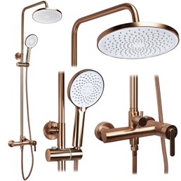 Zestaw Natryskowy ONTARIO Miedź Szczotkowany