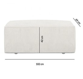 Pufa PILLOW Beżłowa II Grupa Tkanin