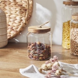 Słoik Szklany z Pokrywką z Akacji 13cm