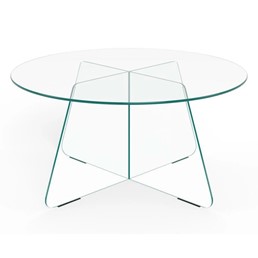 Stolik SAMOS fi80 Transparentny